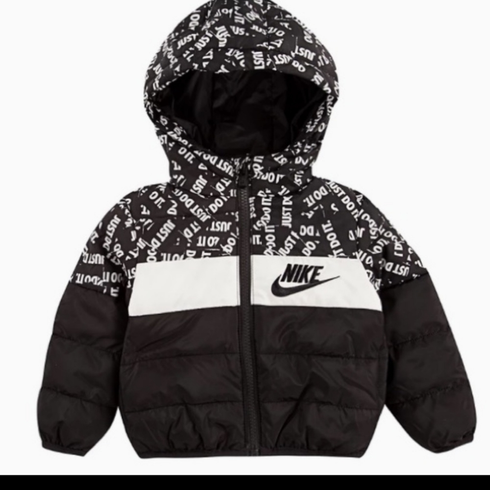 Nike Boy's Full Zip Puffer Jacket Size 6 Years/M